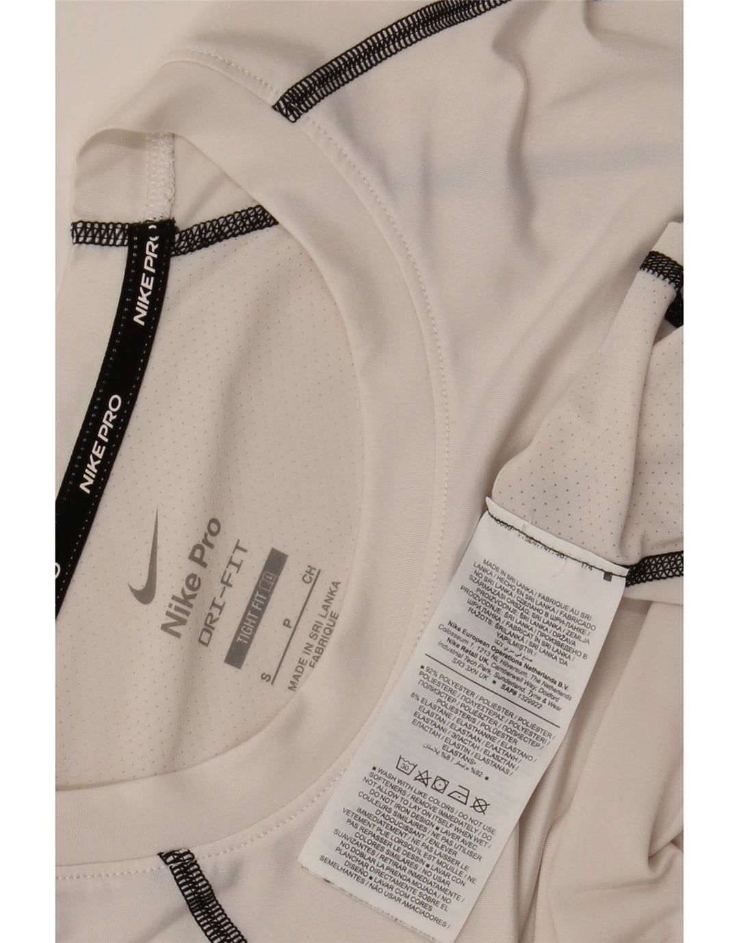 Męski T-shirt Nike Dri Fit z grafiką, mały, biały poliester