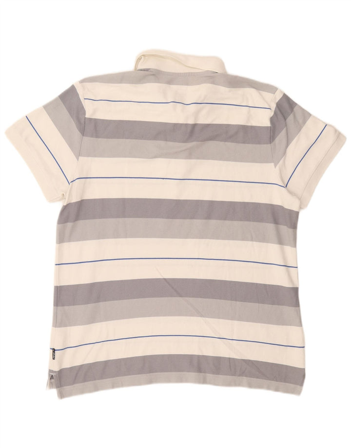 Męska koszulka polo Nike XL, szara, bawełniana w paski