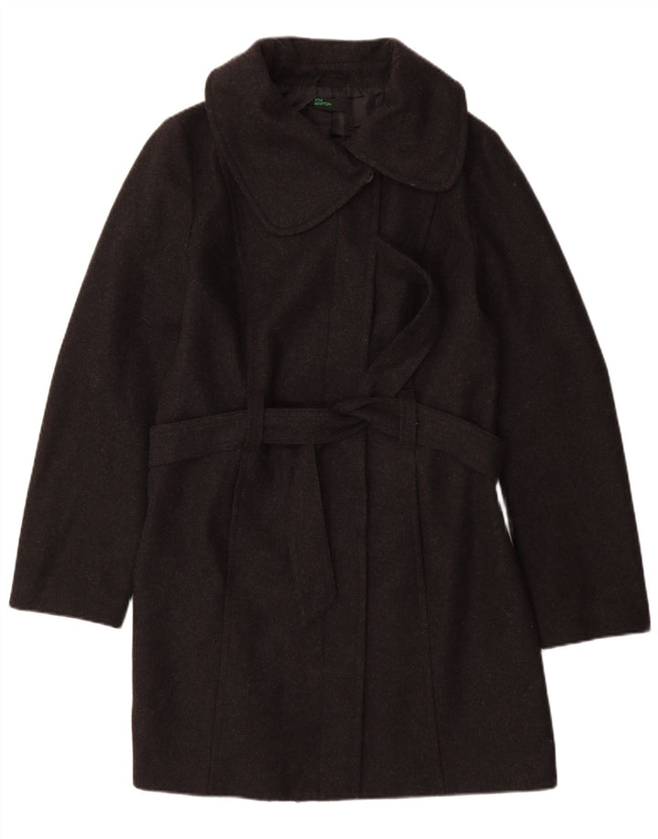 Płaszcz damski BENETTON IT 46, duży, szary, wełniany