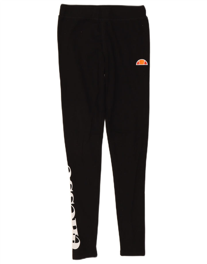 Damskie legginsy Ellesse Graphic UK 10 Small, czarne, bawełniane