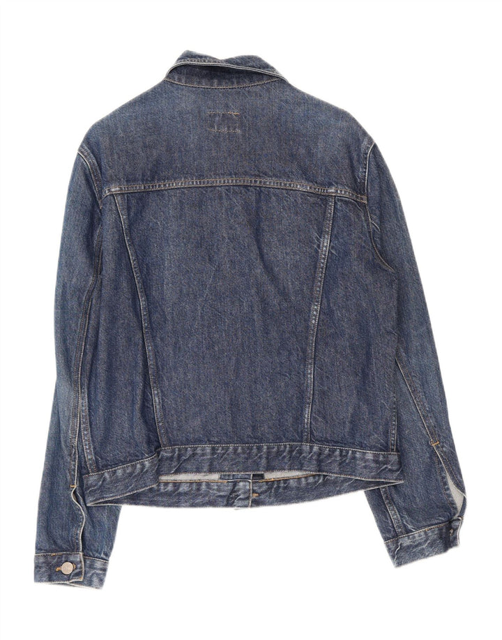 CALVIN KLEIN JEANS Womens Denim Jacket UK 14 Medium Blue Cotton
