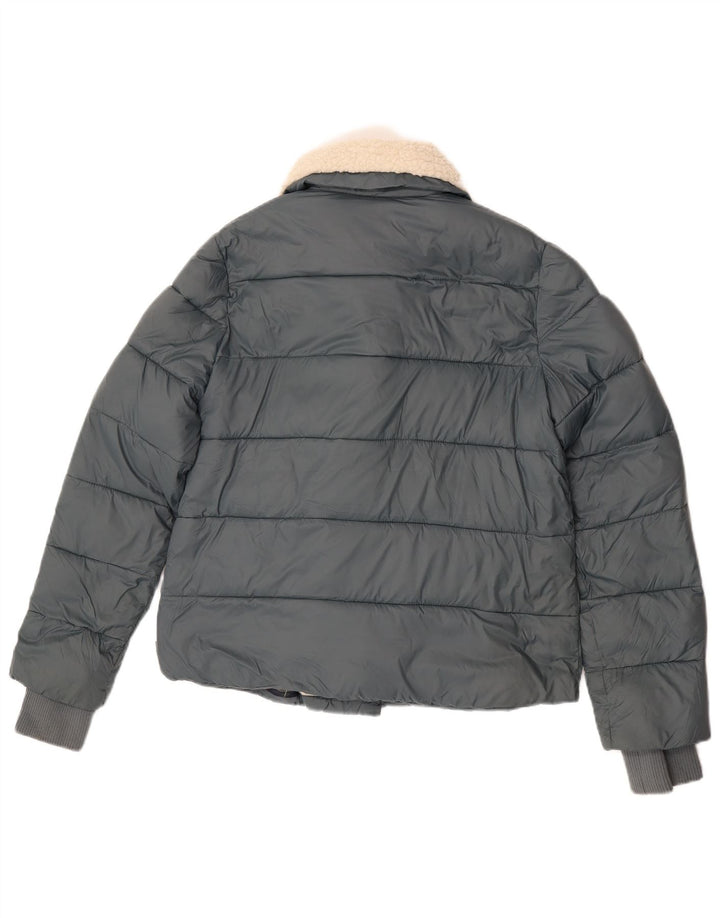 Damska ocieplana kurtka White Stuff UK 10, mała niebieska nylonowa