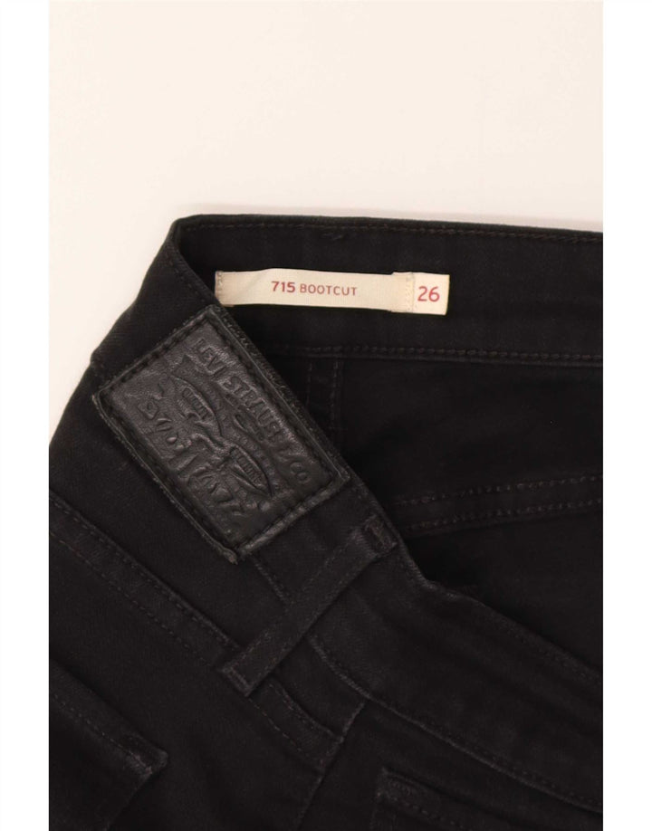 Damskie jeansy Levi's 715 Bootcut W26 L30 Czarne