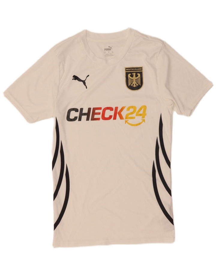 Męska koszulka Puma Deutshland z grafiką Top XS, biały poliester
