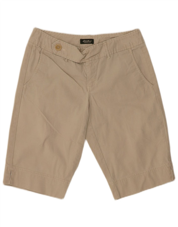 Damskie spodenki chino EDDIE BAUER Vashon Fit US 2 XS W28 beżowa bawełna
