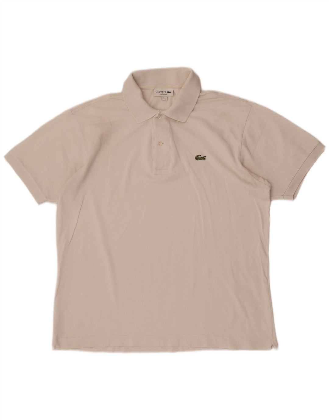Męska koszulka polo Lacoste Classic Fit, rozmiar 5, duża, biała