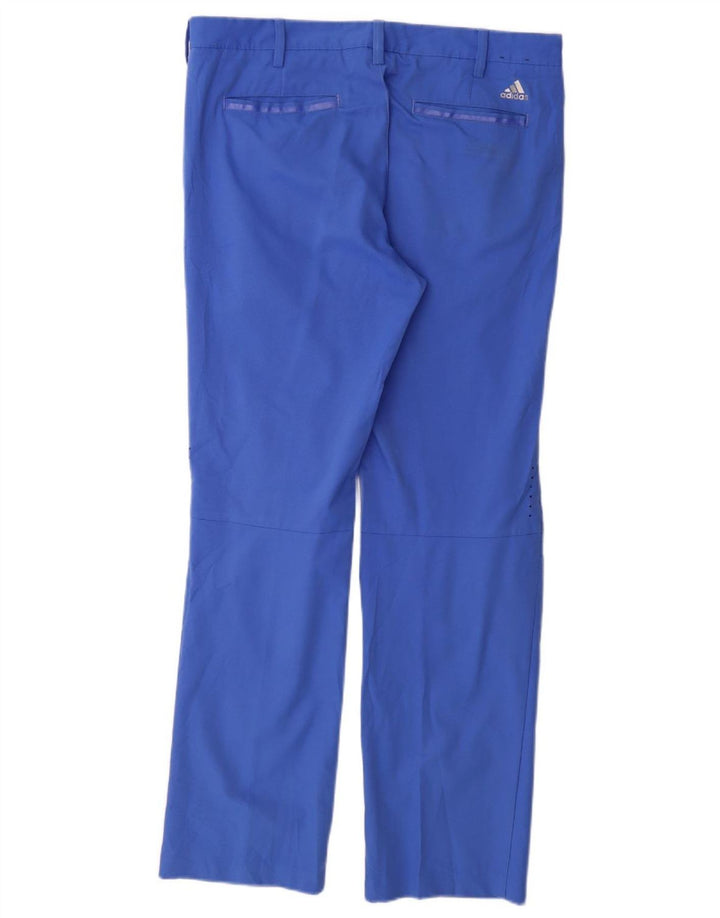 Adidas Męskie Coolmax Straight Chino Spodnie W34 L32 Niebieski Poliester