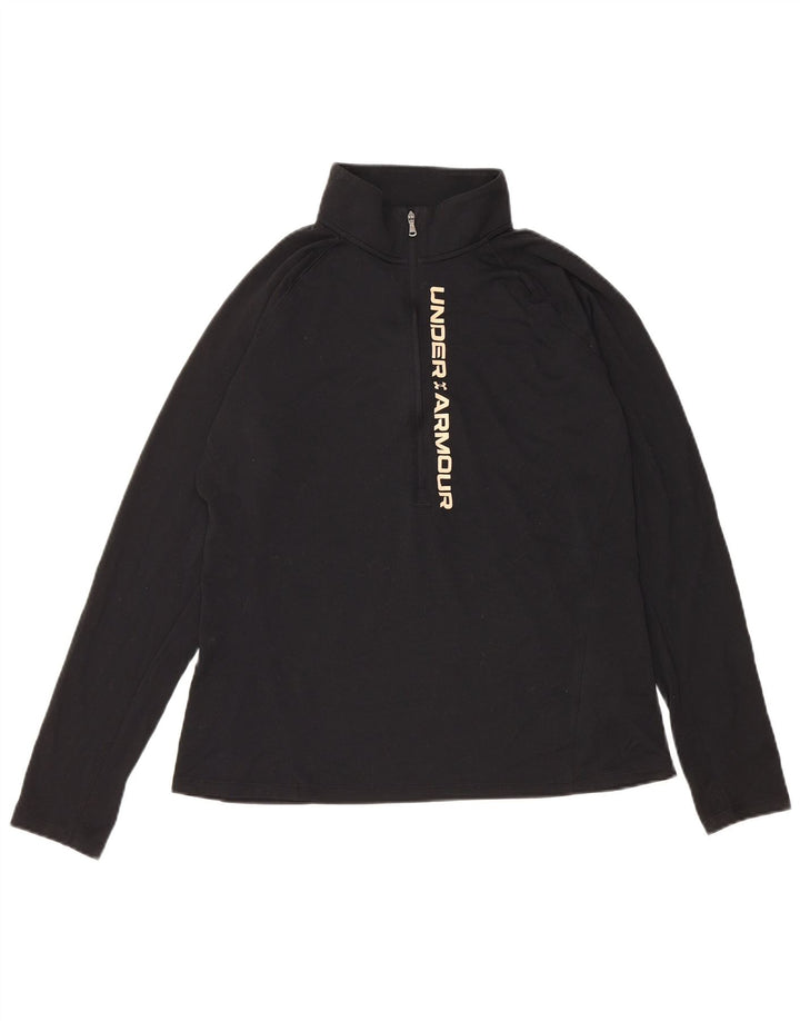 Damski dres UNDER ARMOUR Graphic Pullover Top UK 14, duży, czarny