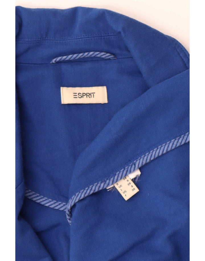 Damska marynarka zapinana na 1 guzik, oversize, Esprit UK 8, mała niebieska
