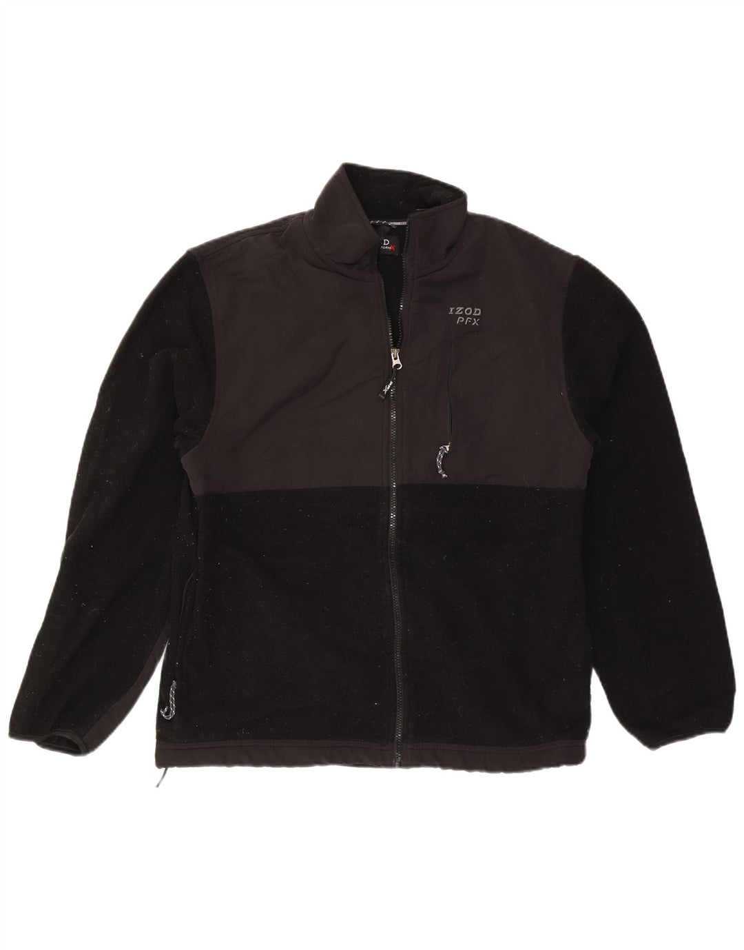 Męska kurtka polarowa IZOD UK 38, średni czarny poliester