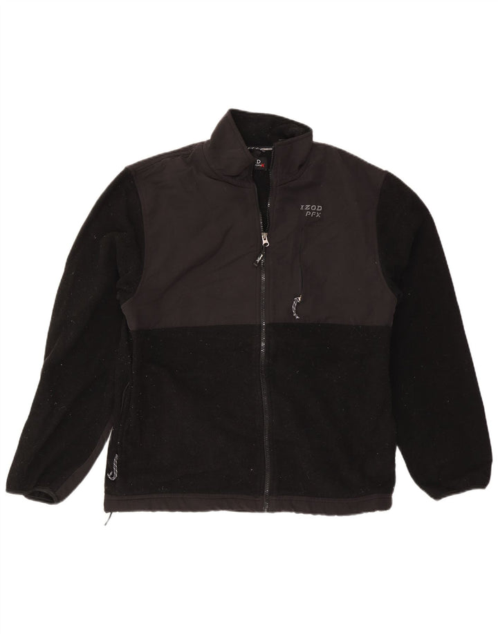 Męska kurtka polarowa IZOD UK 38, średni czarny poliester