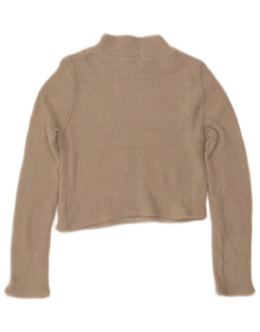 Damski sweter z golfem ZARA UK 12, średni złamanej bieli