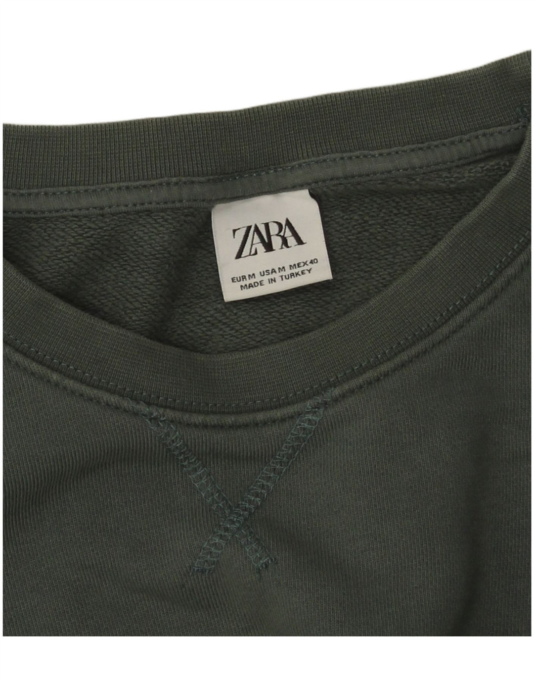 Męski sweter Zara, średni zielony