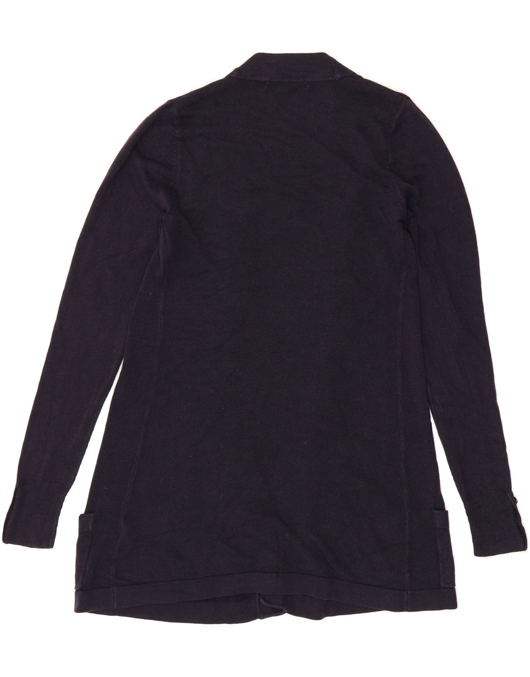 MARKS & SPENCER Womens Open Cardigan Sweater UK 8 Small Navy Blue Acrylic Vintage Marks & Spencer and Second-Hand Marks & Spencer from Messina Hembry 