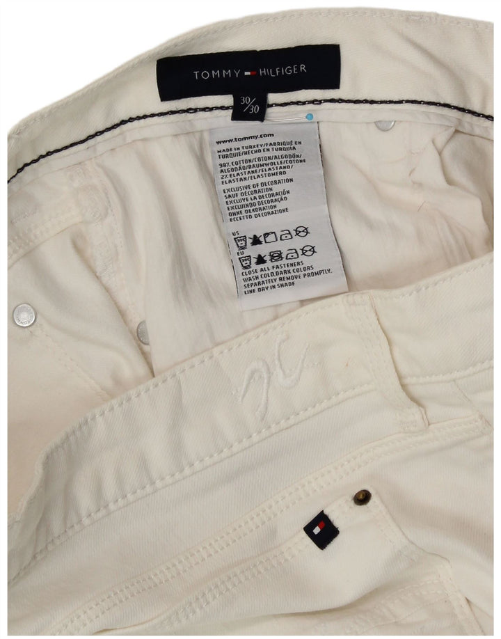Damskie jeansy Bootcut TOMMY HILFIGER W30 L30 Biała bawełna