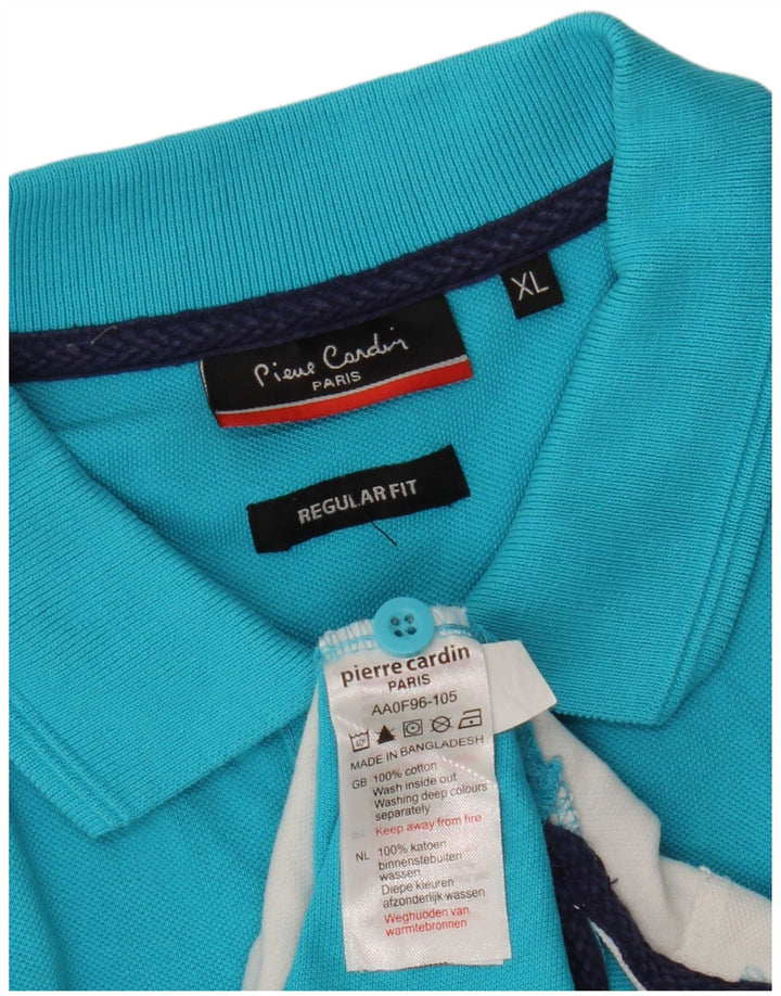 Męska koszulka polo Pierre Cardin o regularnym kroju XL, wielobarwna, z blokami kolorów