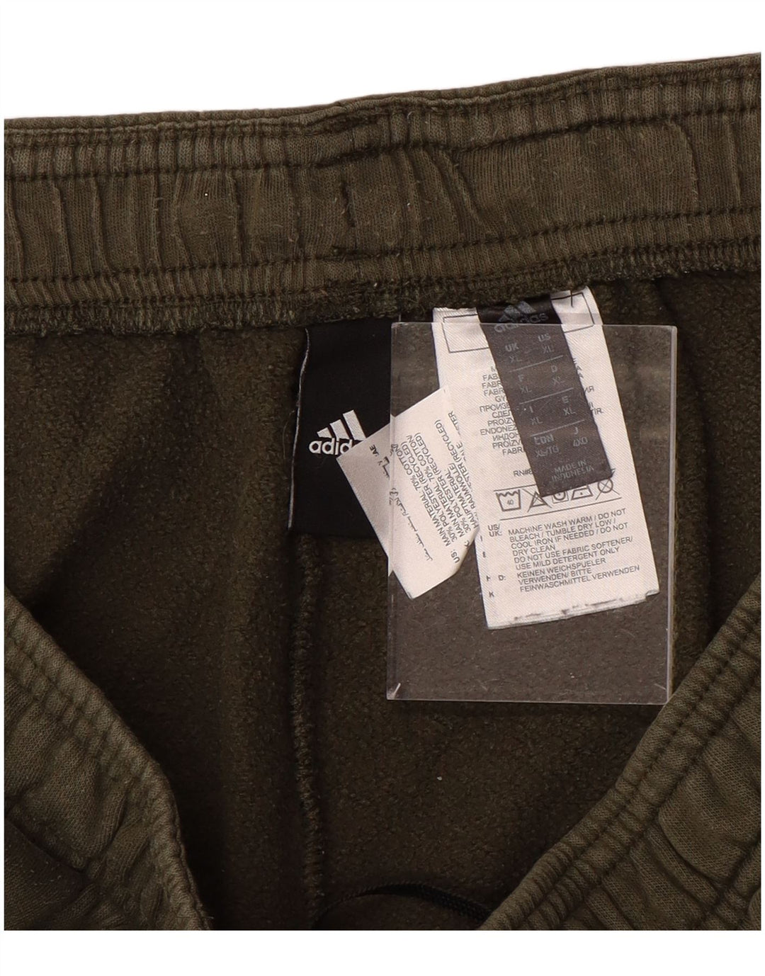 Męskie spodnie dresowe ADIDAS Joggers XL, bawełna khaki