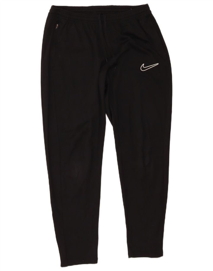 Męskie spodnie dresowe Nike Dri Fit, duże, czarne, poliestrowe