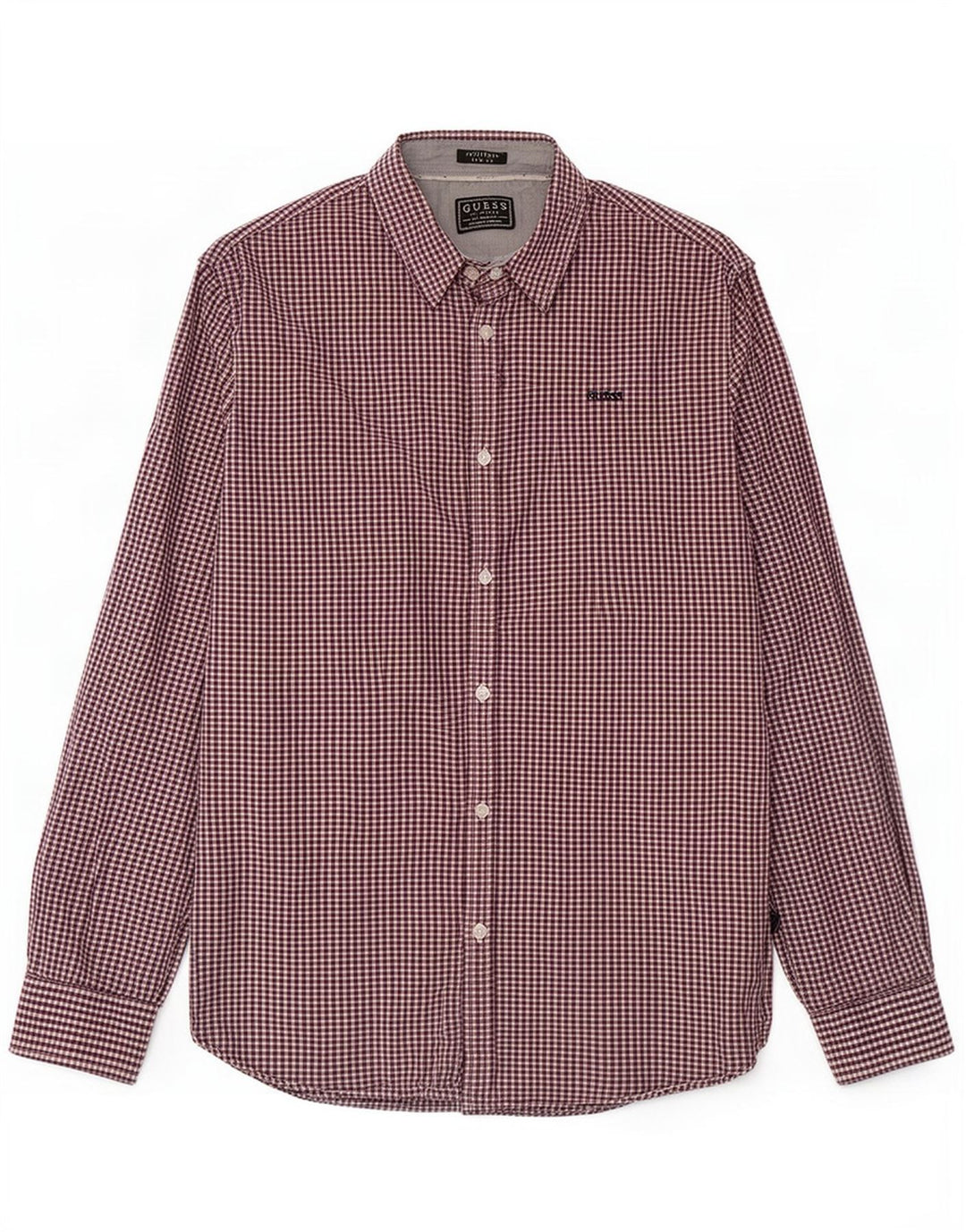 Koszula męska Guess Slim Fit, duża, wielokolorowa bawełniana kratka