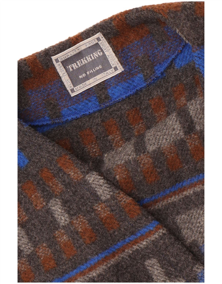 Kamizelka damska VINTAGE UK 20 2XL Szara geometryczna