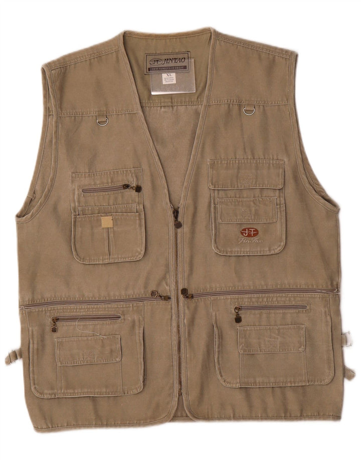 Męska kamizelka użytkowa Jintao UK 42 XL Khaki, poliester