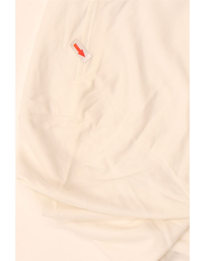 Męska bluza z grafiką Hugo Boss, średnia biała bawełna