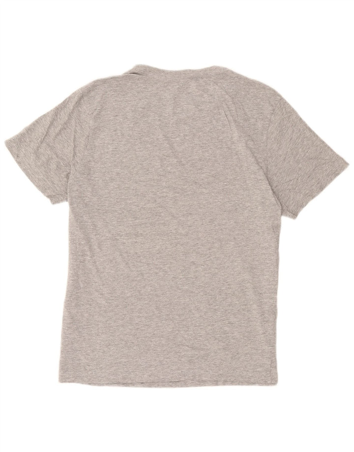 Męski T-shirt z grafiką Hurley, duży, szary, bawełniany