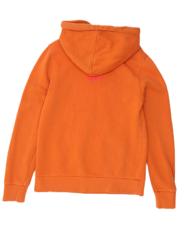 Damski sweter z kapturem Superdry Graphic UK 8, mały, pomarańczowy, bawełniany