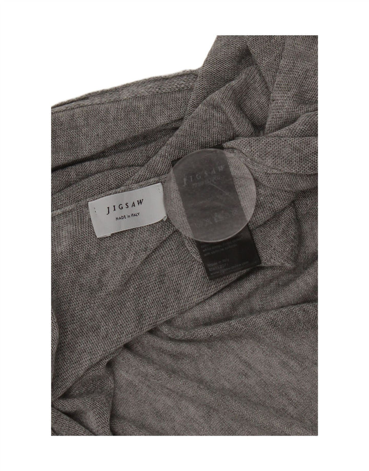 Damski sweter poncho Jigsaw w jednym rozmiarze, szary, nakrapiany lyocell