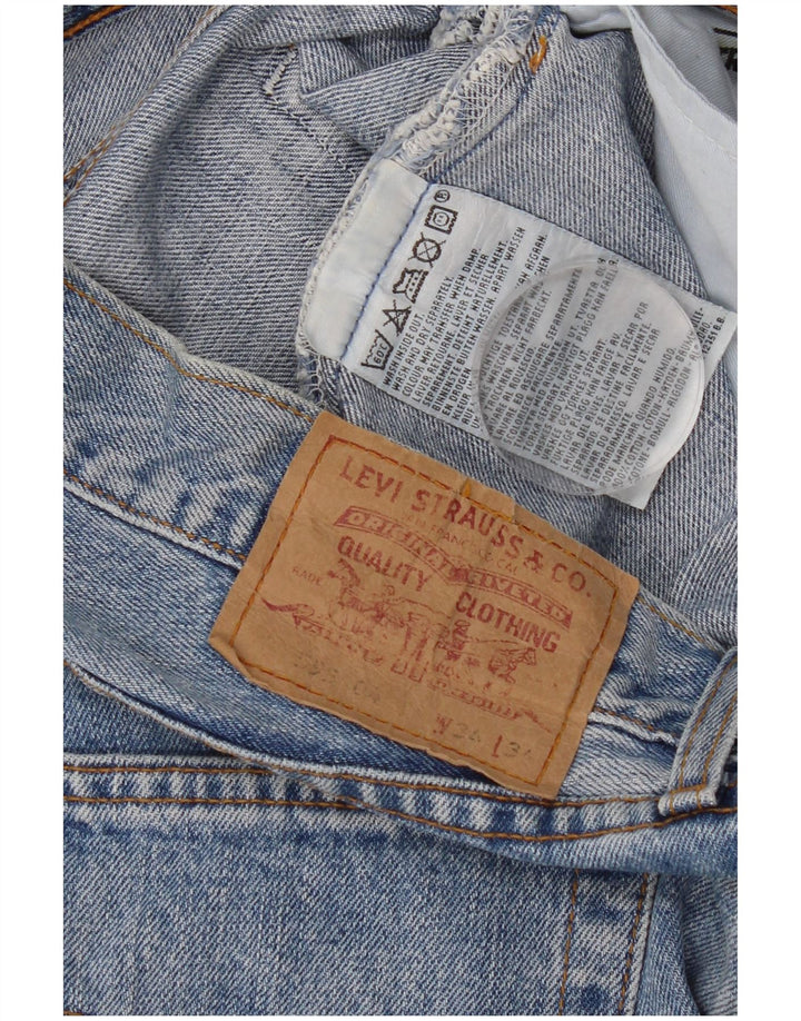 Męskie jeansy Levi's 595 Straight W34 L28 Niebieskie bawełniane