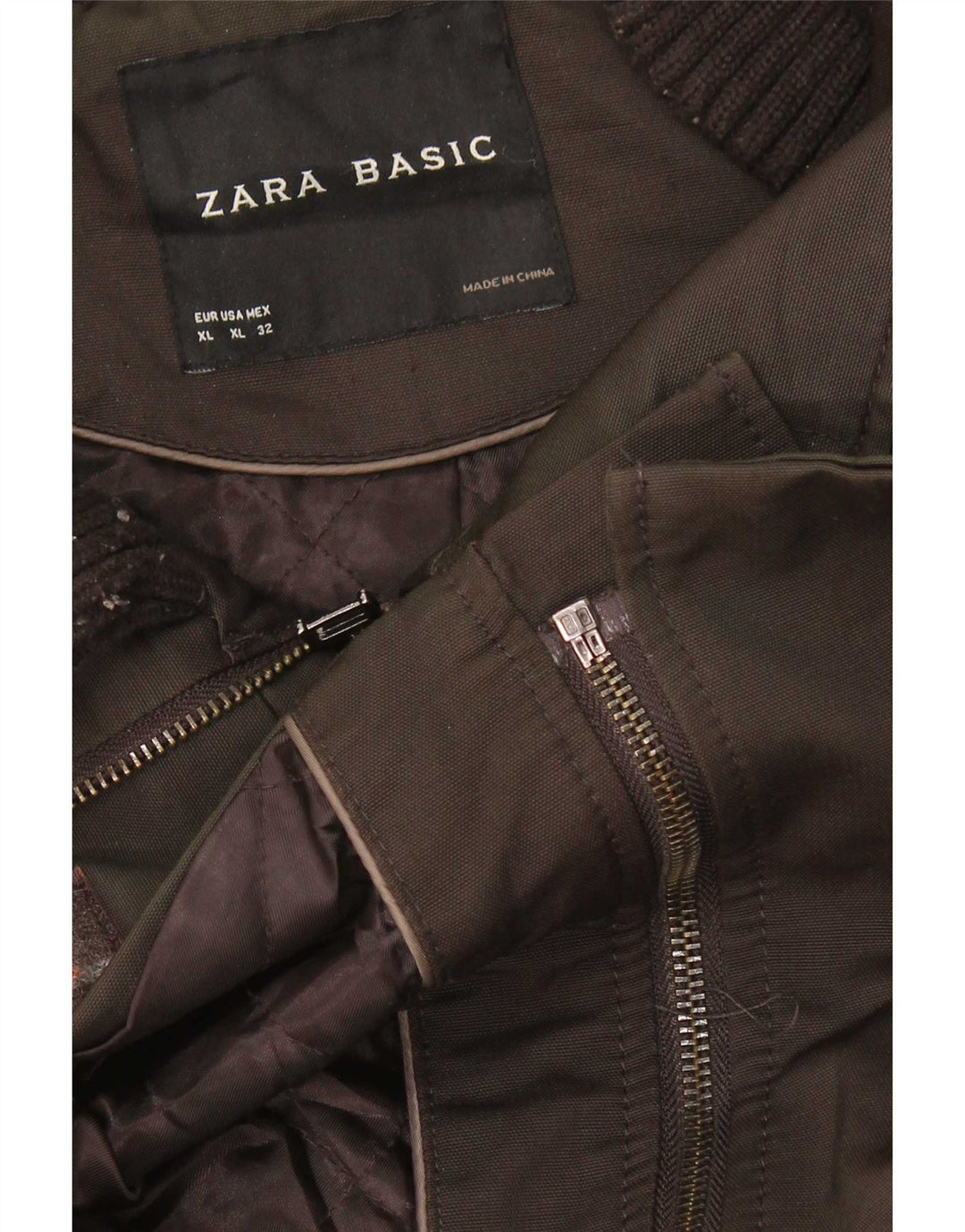 Kurtka damska Zara UK 18 XL brązowa
