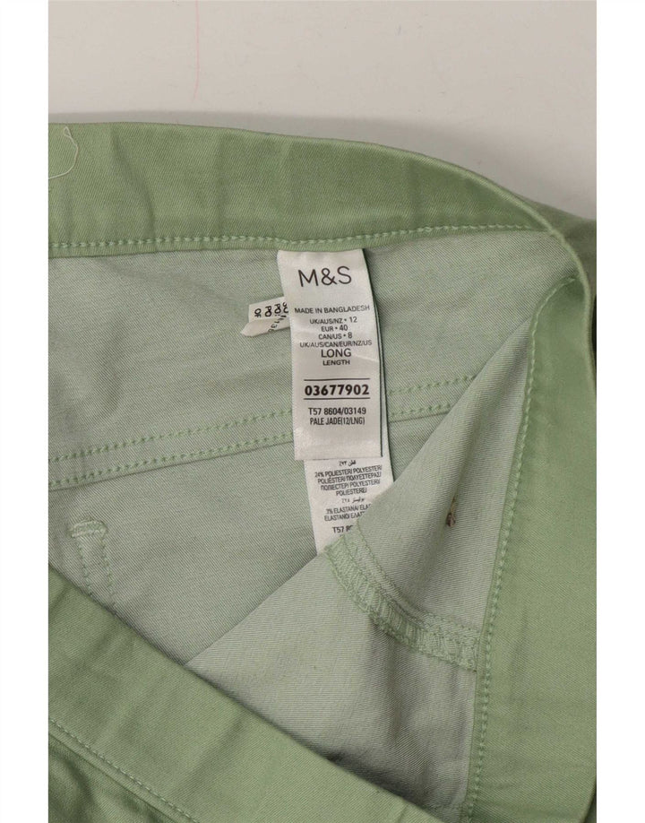 Marks & Spencer Damskie jeansy Jegging UK 12 Medium W30 L29 Zielone bawełniane