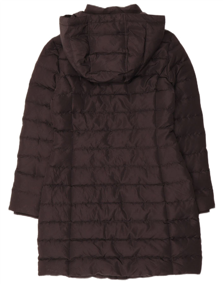 Damski ocieplany płaszcz z kapturem Tommy Hilfiger UK 10, mały, czarny poliester