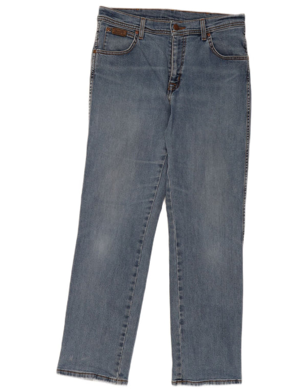 Męskie jeansy WRANGLER Texas Stretch Straight W33 L30 Niebieskie, bawełniane