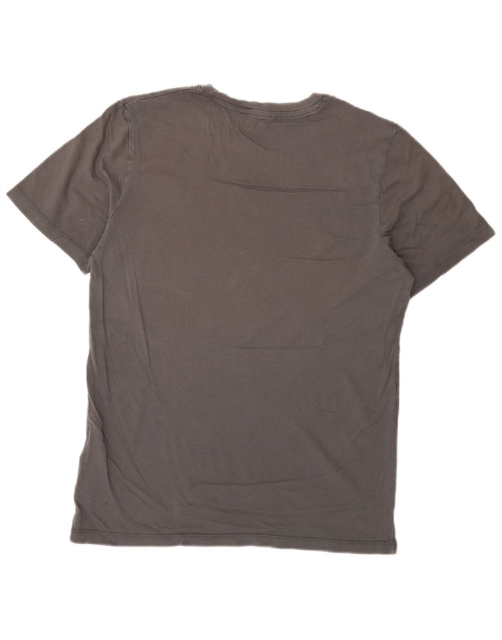Męski T-shirt z grafiką Jack & Jones, średnioszary, bawełniany
