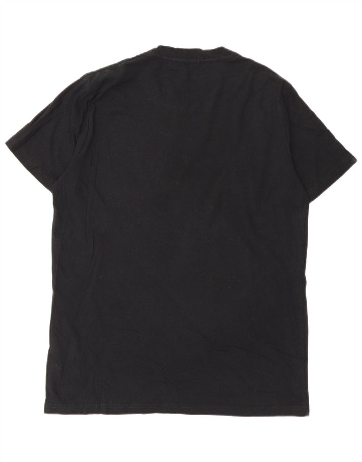 Converse Męski T-shirt z grafiką, mały, czarny, bawełniany