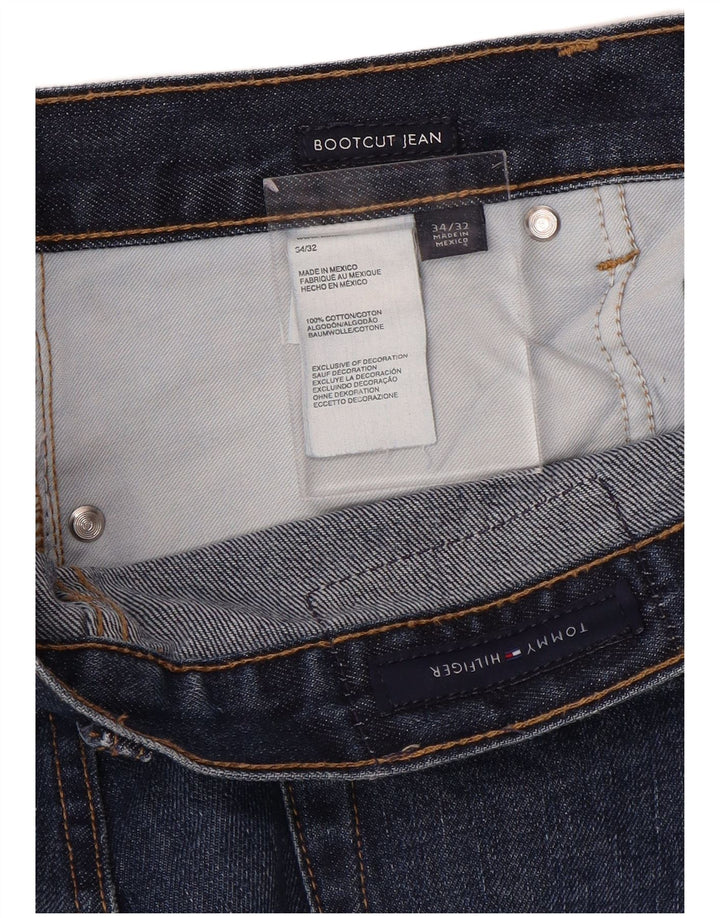 Męskie jeansy Bootcut TOMMY HILFIGER W34 L32 Niebieskie, bawełniane