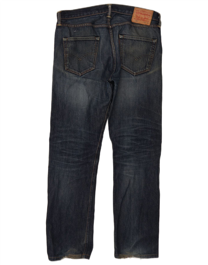 Męskie dżinsy Levi's 501 Straight W33 L34 Granatowa bawełna