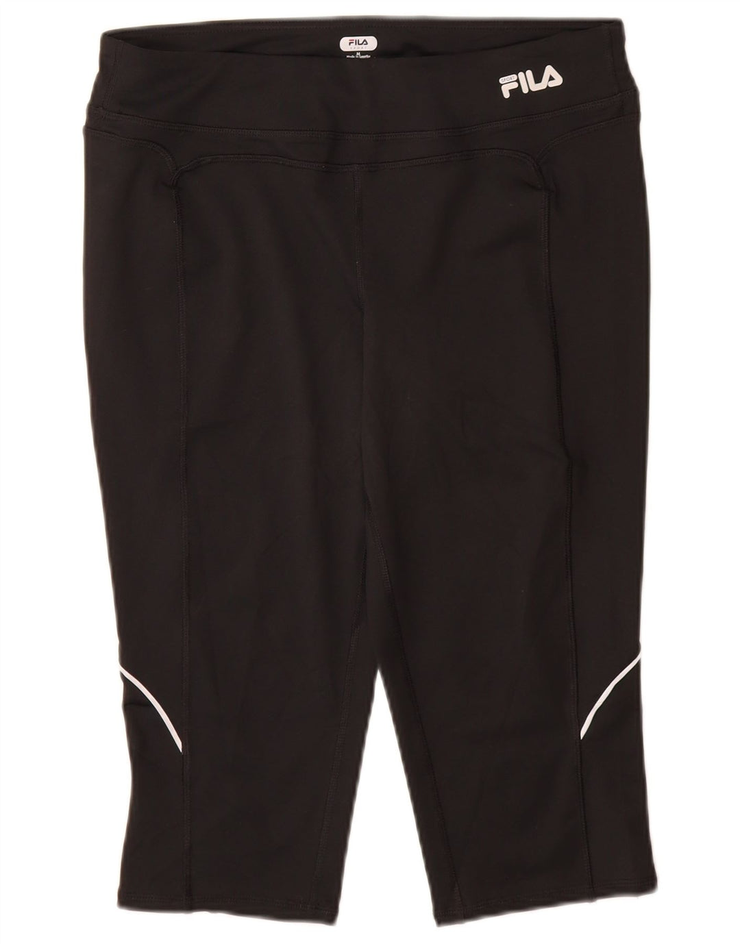 Damskie legginsy Capri FILA UK 14, średni czarny poliester