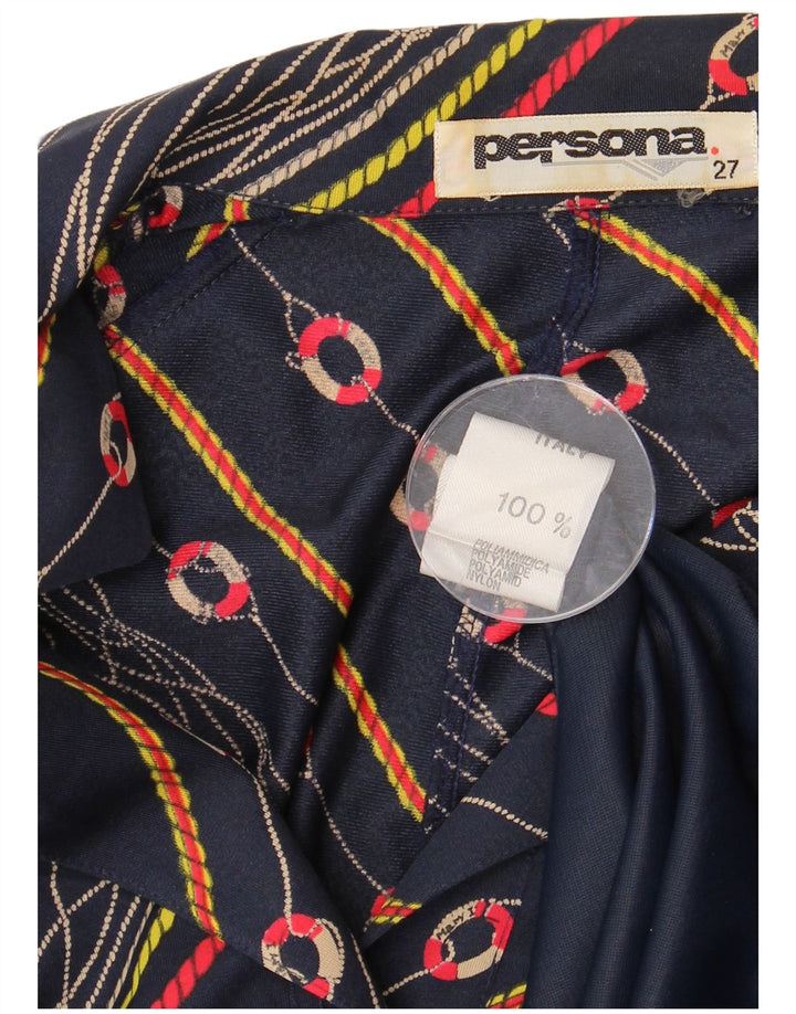 Persona Damska sukienka o linii A w dużych rozmiarach, rozmiar 27 XL, granatowa, poliamid