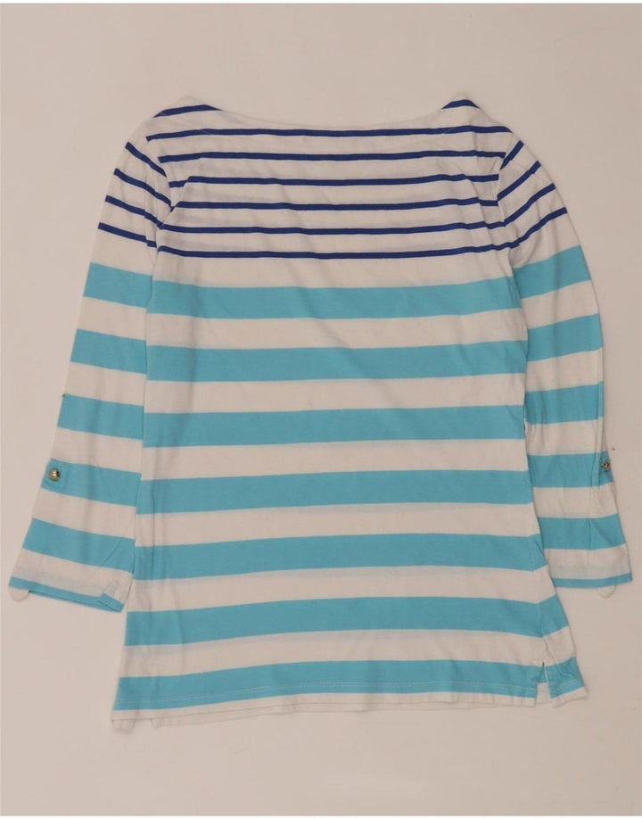 Damski top TOMMY HILFIGER z rękawem 3/4 UK 12 w średnie niebieskie paski