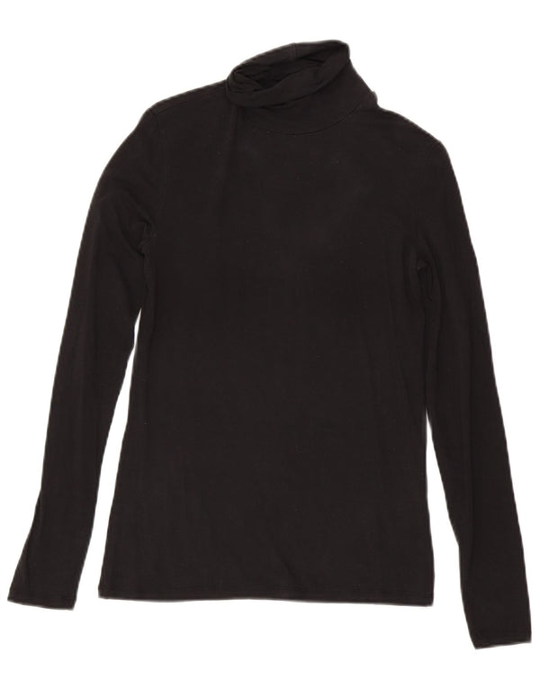 Damski top Massimo Dutti z długim rękawem UK 8 Small Black Lyocell