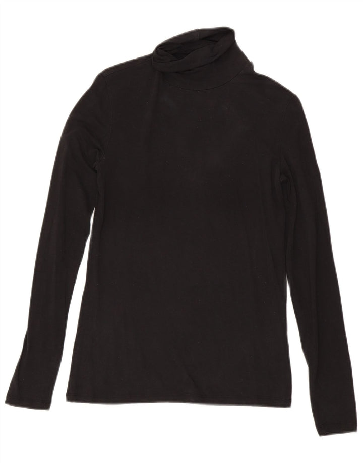 Damski top Massimo Dutti z długim rękawem UK 8 Small Black Lyocell