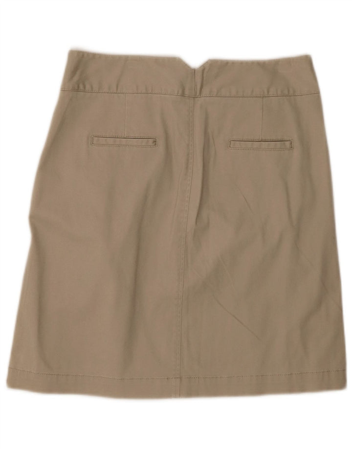 BENETTON Damska mini spódniczka IT 40 Small W28 Beżowa bawełna