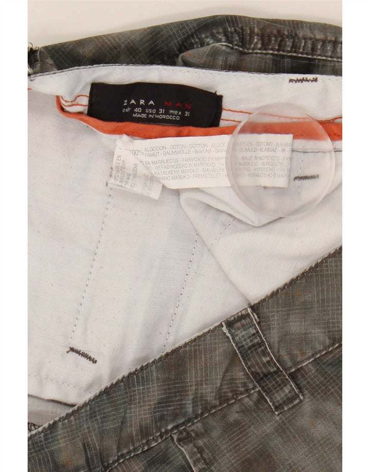Męskie spodenki cargo Zara EU 40 Medium W31, bawełna khaki