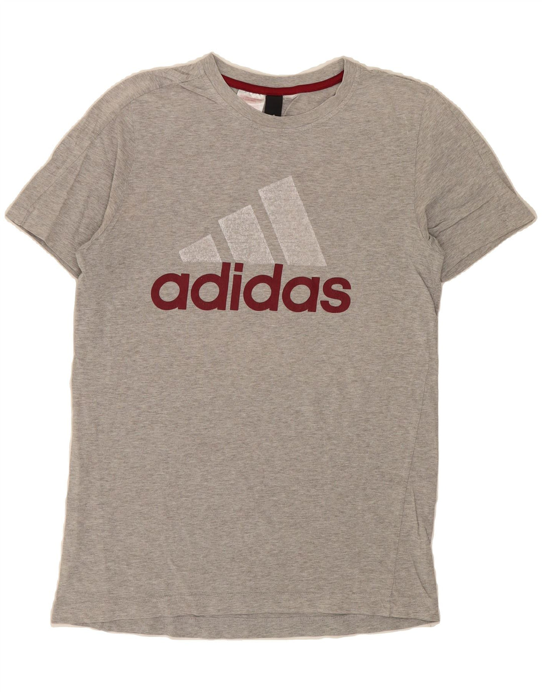 ADIDAS Womens Graphic T-Shirt Top UK 12 Medium Grey Vintage Adidas and Second-Hand Adidas from Messina Hembry 