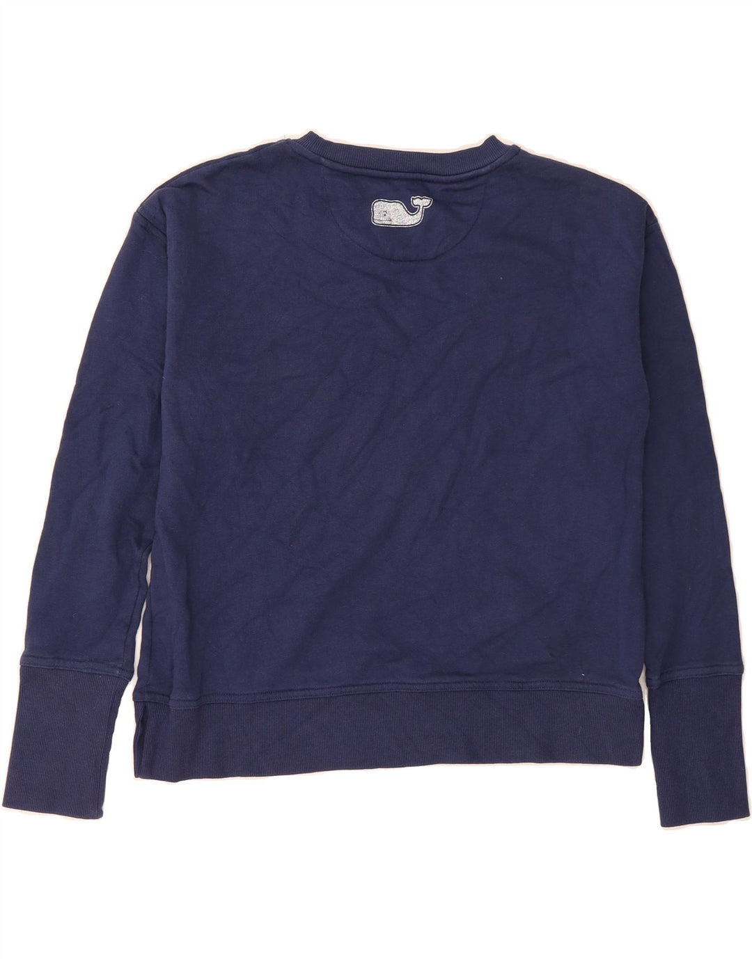 VINEYARD VINES Womens Oversized Sweatshirt Jumper UK 6 XS Navy Blue Vintage Vineyard Vines and Second-Hand Vineyard Vines from Messina Hembry 