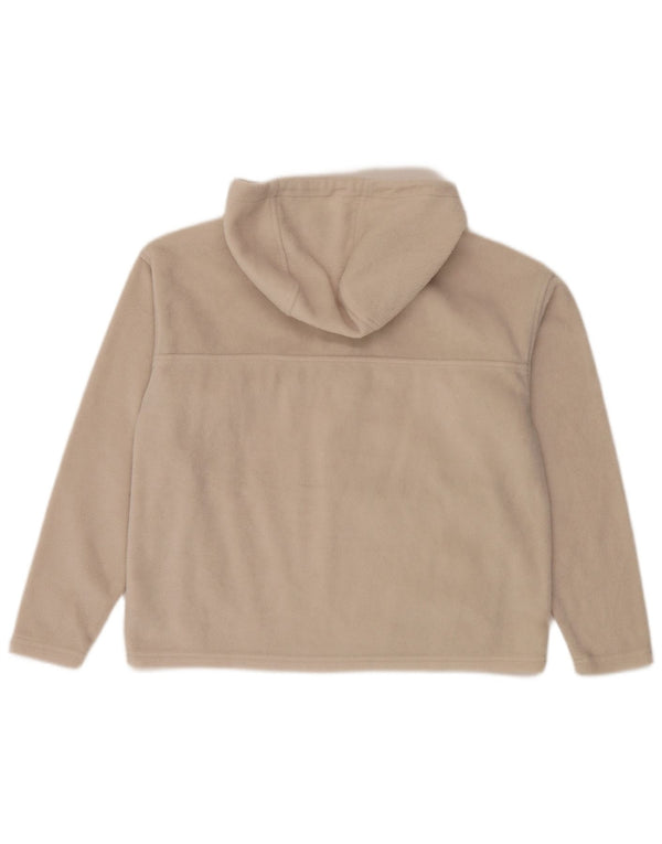 Damska bluza polarowa Columbia Oversize z kapturem i zamkiem błyskawicznym UK 10 Small Beige