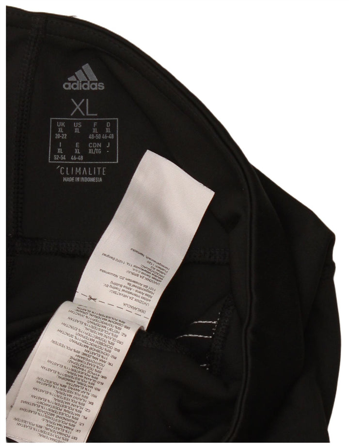 Damskie legginsy ADIDAS Climalite UK 20/22 XL, czarny poliester