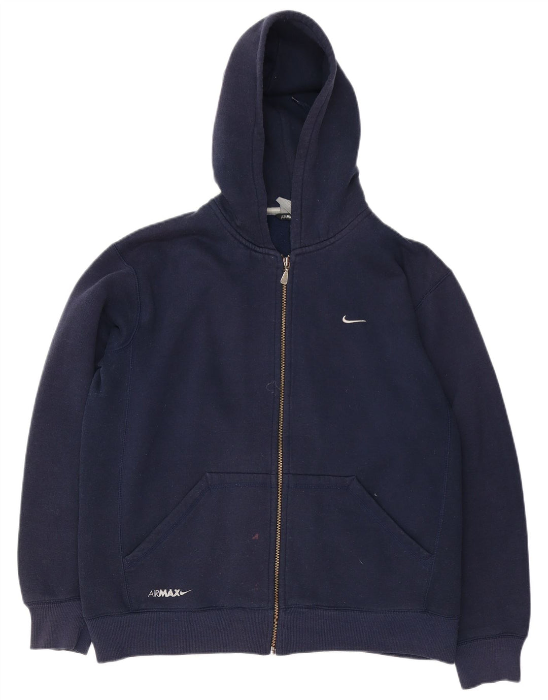 Męski sweter z kapturem i zamkiem Nike, XL, granatowy, bawełniany